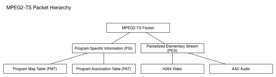 MPEG2-TS Packet Types